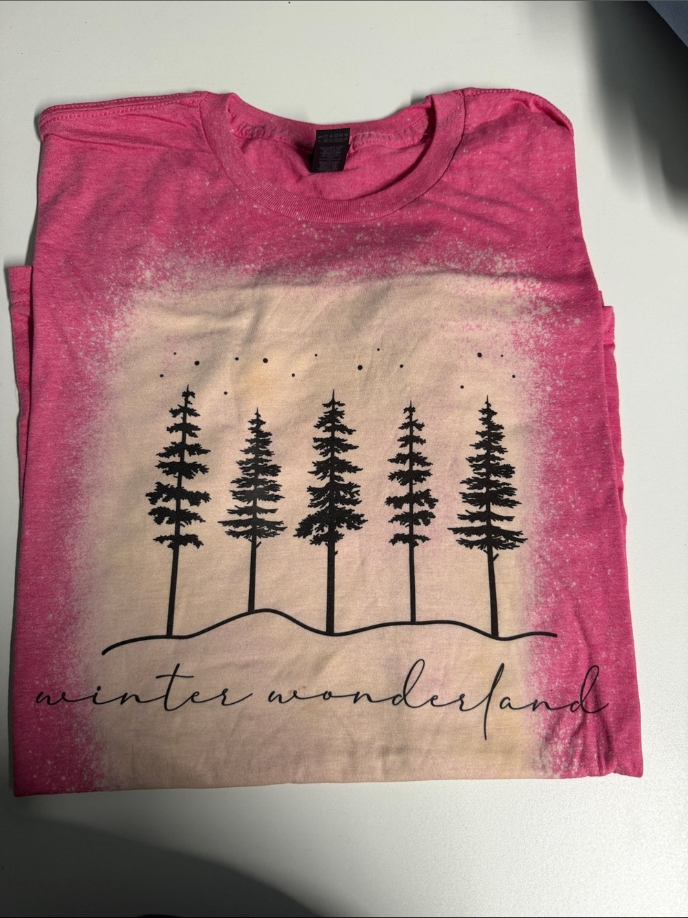 Pink 'Winter Wonderland' Graphic Tee